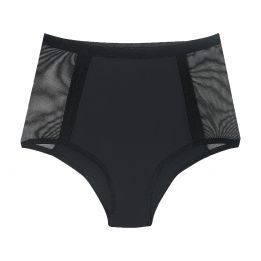 Braga Menstrual HI WAIST Flujo Ligero M Negro